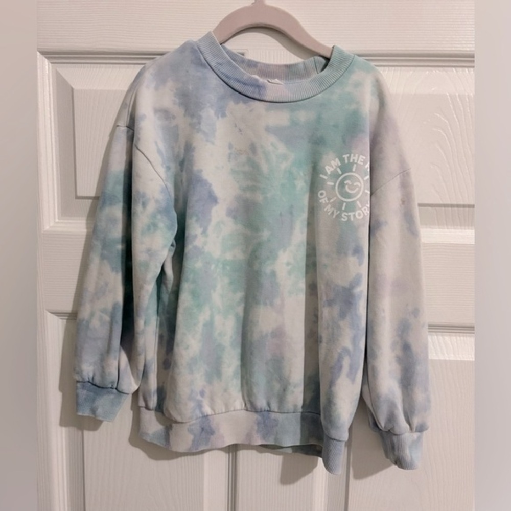H&M Kids Blue and Green Tie-Dye Sweatshirt
Size 5T/6